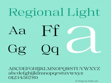 Regional Light Version 1.000;hotconv 1.0.109;makeotfexe 2.5.65596图片样张