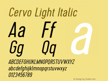 Cervo-LightItalic 1.000图片样张