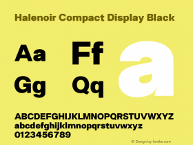 Halenoir Compact Black Version 1.001 | web-TT图片样张