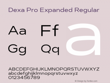 DexaProExpanded-Regular Version 1.001 | web-TT图片样张