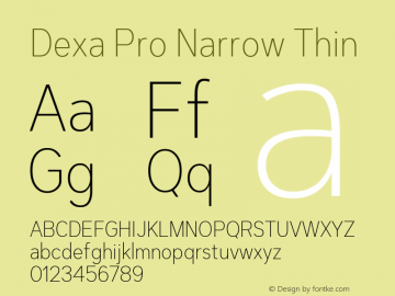 DexaProNarrow-Thin Version 1.001 | web-TT图片样张