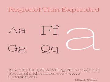 Regional Thin Expanded Version 1.000图片样张