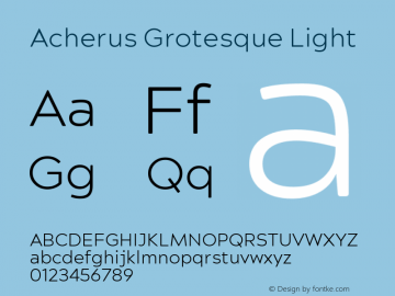 AcherusGrotesque-Light 2.0 | web-TT图片样张