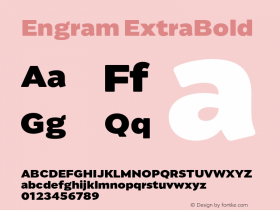 Engram ExtraBold Version 1.000;hotconv 1.0.109;makeotfexe 2.5.65596 Font Sample