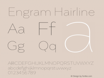 Engram Hairline Version 1.000;hotconv 1.0.109;makeotfexe 2.5.65596图片样张