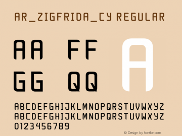 AR_Zigfrida_cy-Regular Version 1.003 | wf-rip DC20190905图片样张