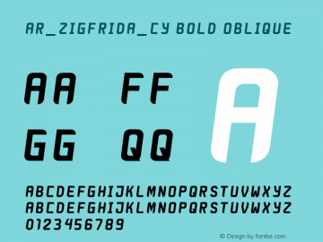 AR_ZigfridaOblique_cy-Bold Version 1.003 | wf-rip DC20190905图片样张