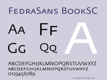 FedraSans-BookSC 001.000图片样张