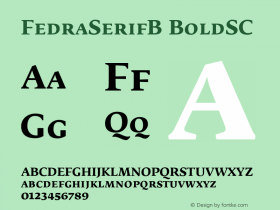FedraSerifB-BoldSC 001.000图片样张