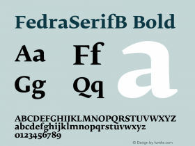 FedraSerifB-Bold 001.000图片样张