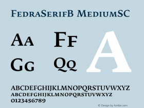 FedraSerifB-MediumSC 001.000图片样张
