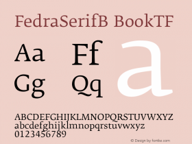 FedraSerifB-BookTF 001.000图片样张