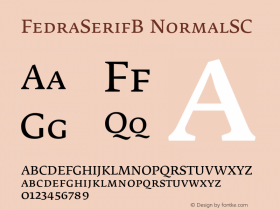 FedraSerifB-NormalSC 001.000图片样张