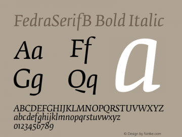 FedraSerifB-BookItalic 001.000图片样张