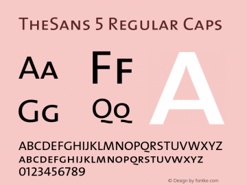 TheSans-5RegularCaps 1.0 Font Sample