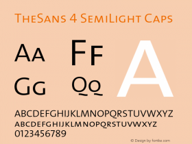 TheSans-4SemiLightCaps 1.0 Font Sample