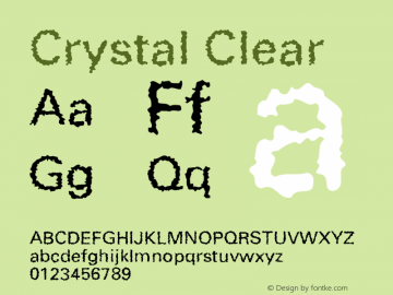 CrystalClear 001.000 Font Sample