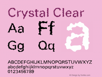 CrystalClear 001.000 Font Sample