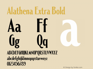 Alathena-ExtraBold 001.000 | w-rip DC20191015图片样张
