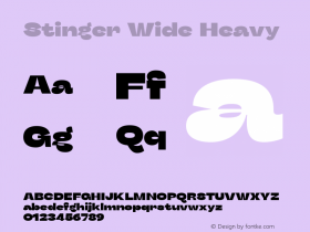 Stinger Wide Heavy Version 1.006;hotconv 1.0.109;makeotfexe 2.5.65596 Font Sample