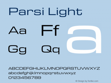 Parsi-Light Version 1.00图片样张