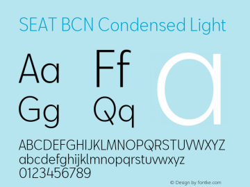SEAT BCN Condensed Light Version 2.000图片样张