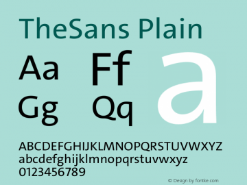 TheSans Plain Version 2.000 | w-rip DC20190805 Font Sample