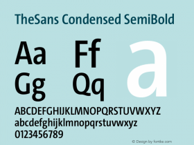 TheSans Cd SemiBold Version 3.028 | w-rip DC20190625图片样张