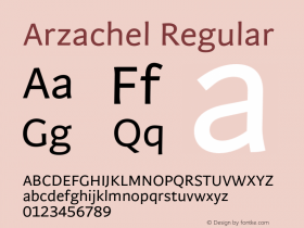 Arzachel Version 2.000;PS 1.0;hotconv 16.6.54;makeotf.lib2.5.65590 Font Sample