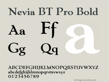 NeviaBTPro-Bold Version 1.00图片样张