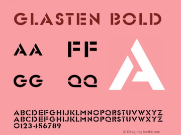 Glasten Bold 1.000图片样张