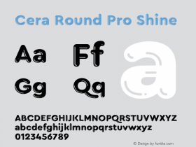 Cera Round Pro Shine Version 1.000;hotconv 1.0.109;makeotfexe 2.5.65596图片样张