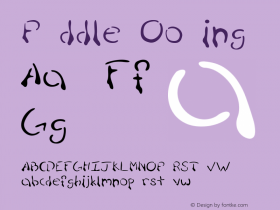 Puddle Oozing Version 1.0 Font Sample