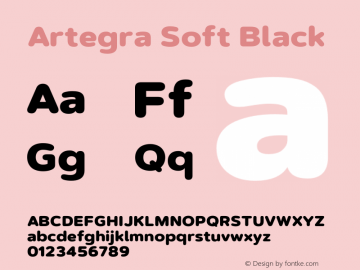 ArtegraSoft-Black Version 1.000 | wf-rip DC20200705 Font Sample