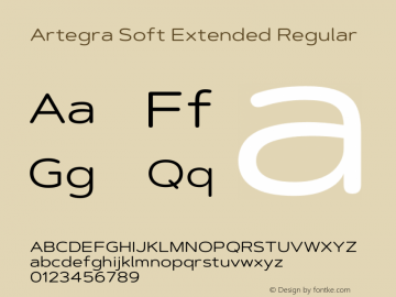 ArtegraSoftEx-Regular Version 1.000 | wf-rip DC20200705图片样张