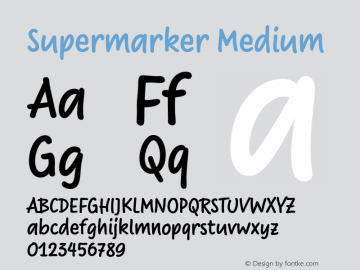 Supermarker-Medium Version 1.000图片样张