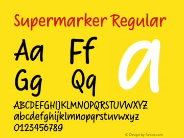 Supermarker-Regular Version 1.000图片样张