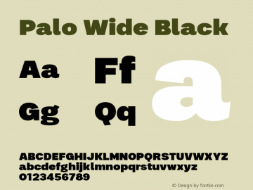 Palo-WideBlack Version 1.000;hotconv 1.0.109;makeotfexe 2.5.65596图片样张