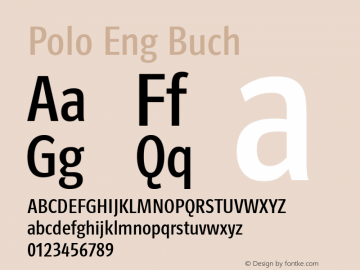 Polo Eng Buch 2.001 Font Sample