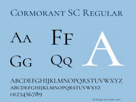 Cormorant SC Regular Version 3.613;FEAKit 1.0 Font Sample