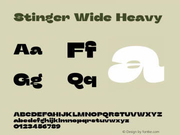 Stinger Wide Heavy Version 1.006;hotconv 1.0.109;makeotfexe 2.5.65596 Font Sample