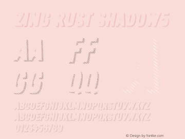 Zing Rust Shadow5 Version 1.000;PS 001.000;hotconv 1.0.88;makeotf.lib2.5.64775 Font Sample