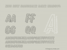 Zing Rust Diagonals2 Base2 Shadow4 Version 1.000;PS 001.000;hotconv 1.0.88;makeotf.lib2.5.64775 Font Sample