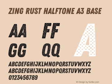 Zing Rust Halftone A3 Base Version 1.000图片样张