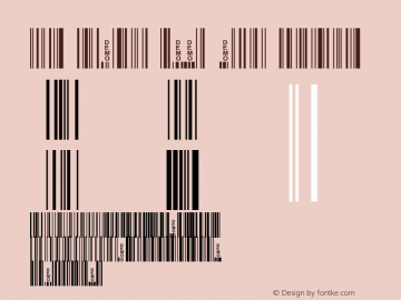 Bar Sample 128C Tall Regular Macromedia Fontographer 4.1 2/19/2003图片样张