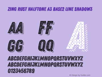 Zing Rust Halftone A3 Base2 Line Shadow3 Version 1.000图片样张