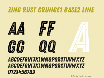 Zing Rust Grunge1 Base2 Line Version 1.000图片样张