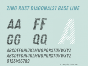 Zing Rust Diagonals1 Base Line Version 1.000图片样张