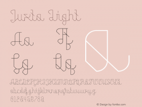 Juxta-Light Version 1.00 Font Sample