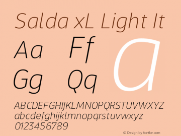 SaldaxL-LightIt Version 1.000 | wf-rip DC20200810 Font Sample